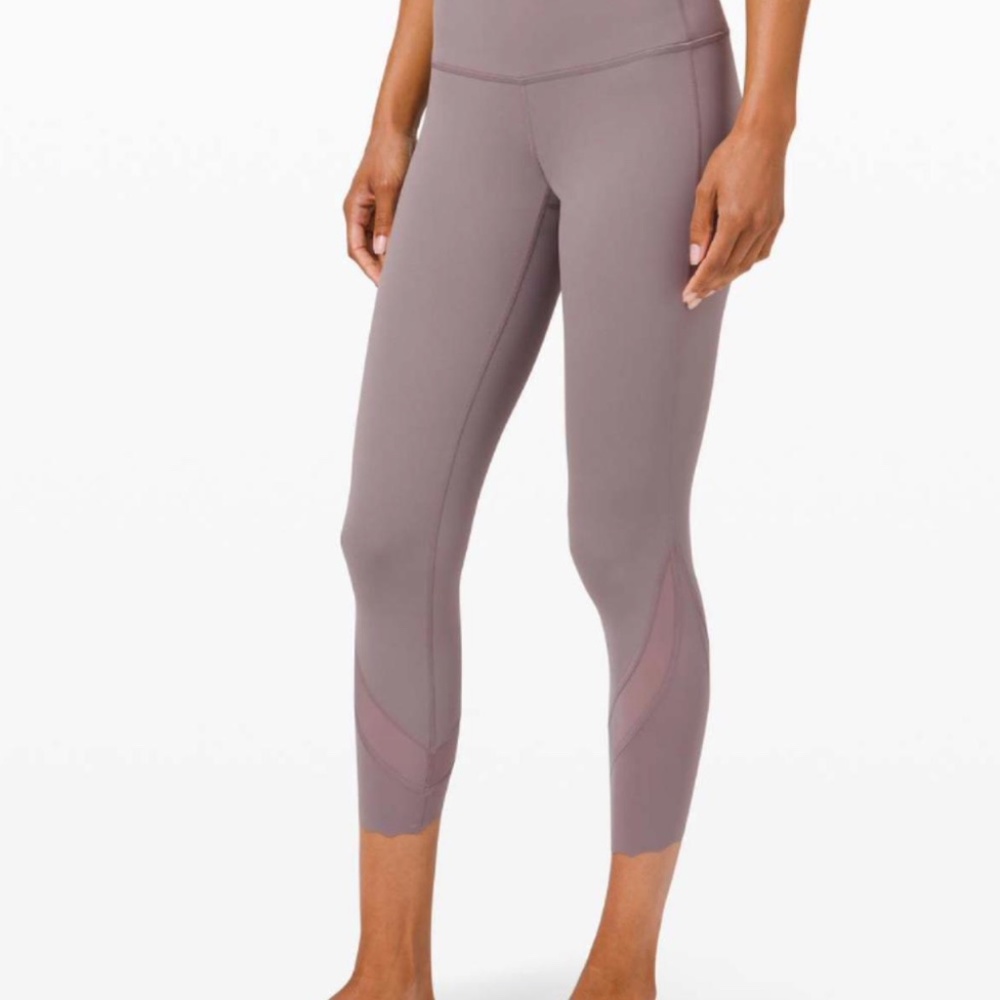 NEW Lululemon Wunder Under Crop High-Rise *Roll Down Scallop Full-On Luxtreme 23 - Picture 5 of 8
